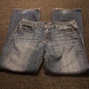 Lucky Brand Women's 12 / 31 Larkspur Sweet N Low Boot Cut Dark Wash Jeans